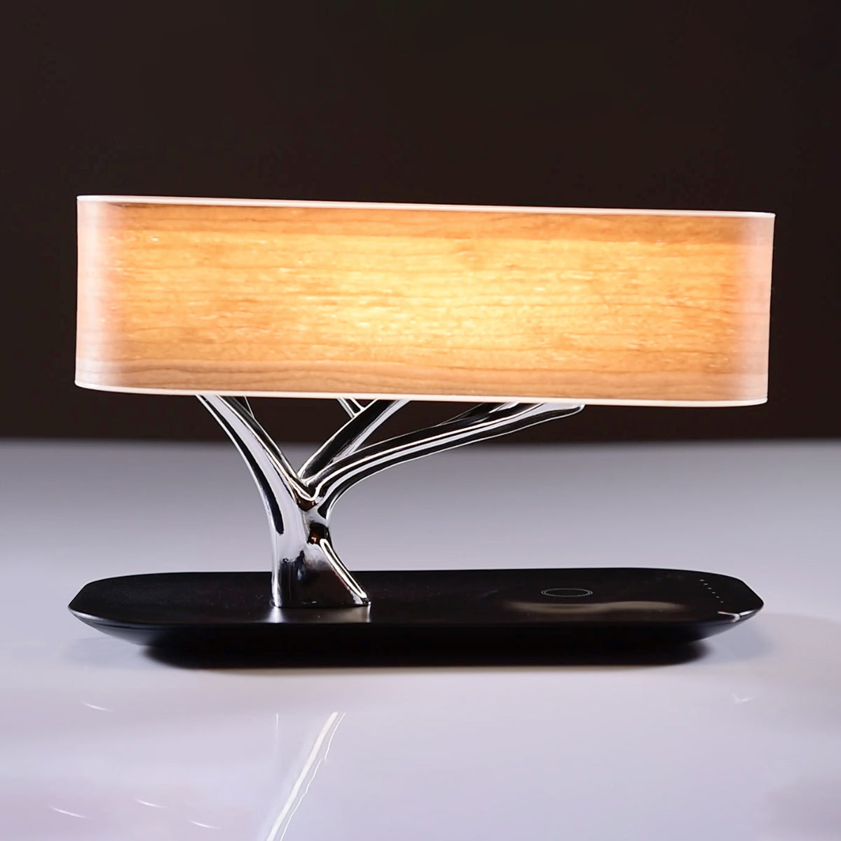 bonsai tree table lamp Sharper Image Bonsai Bluetooth Speaker Lamp with Wireless Charging Pad