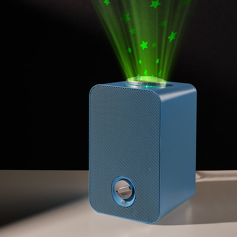 4-in-1 Air Purifier with Night Light Projector - Blue