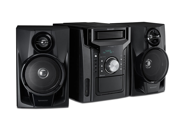 Sharp® CD-BH950 5-Disc Mini Shelf Speaker System with Cassette and Bluetooth