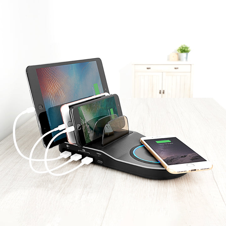 2-in-1 USB Charging Station by Sharper Image