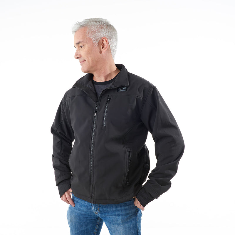 Men's Rechargeable Heated Softshell Jacket by Specialty Retailer - M