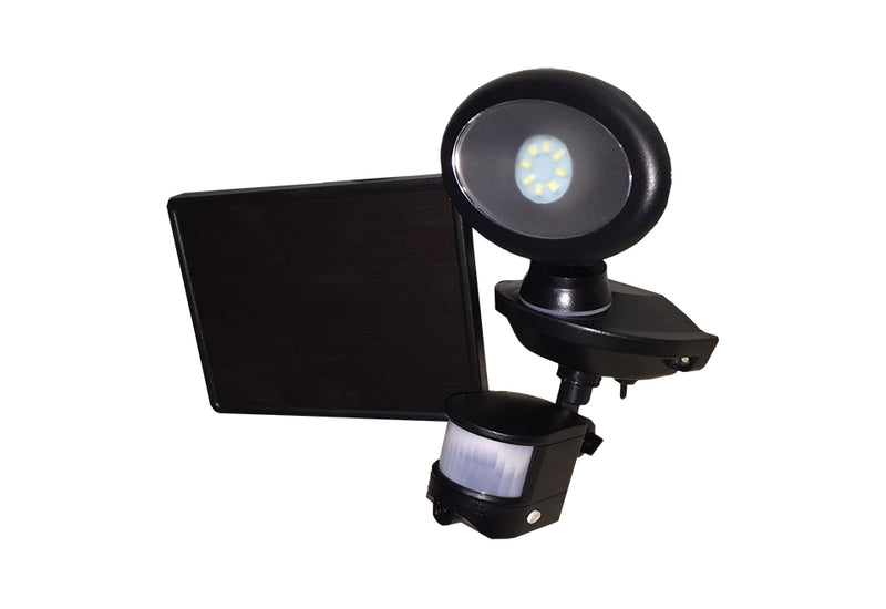 Solar Security Video Camera and Floodlight - Black