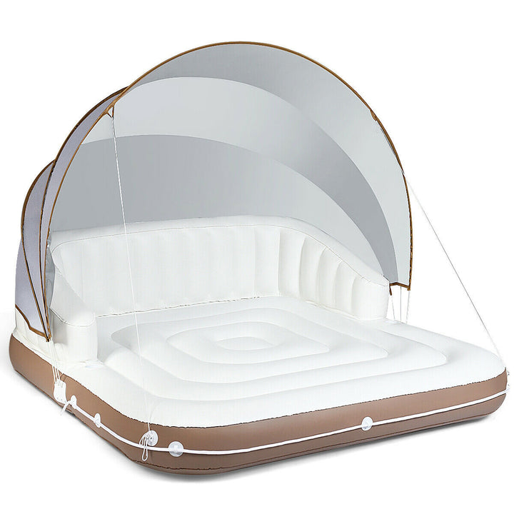 Floating Pool Lounge with Canopy