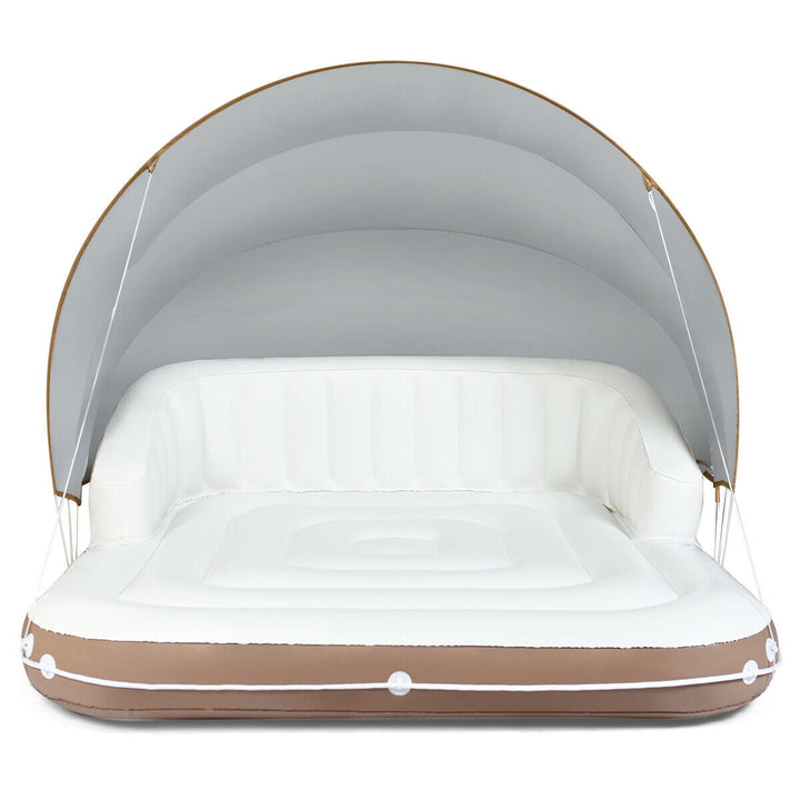 Floating Pool Lounge with Canopy