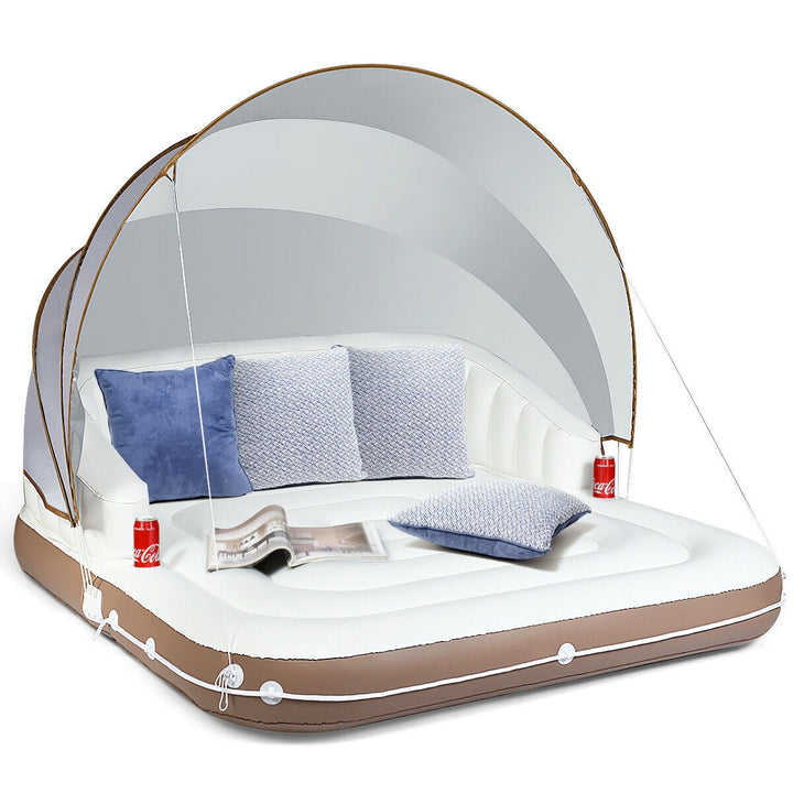 Floating Pool Lounge with Canopy