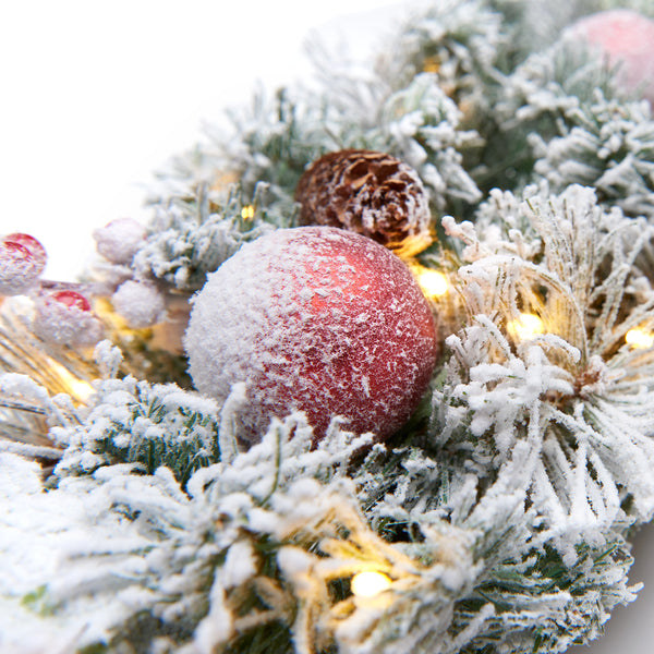Pre-Lit Mailbox Wreath