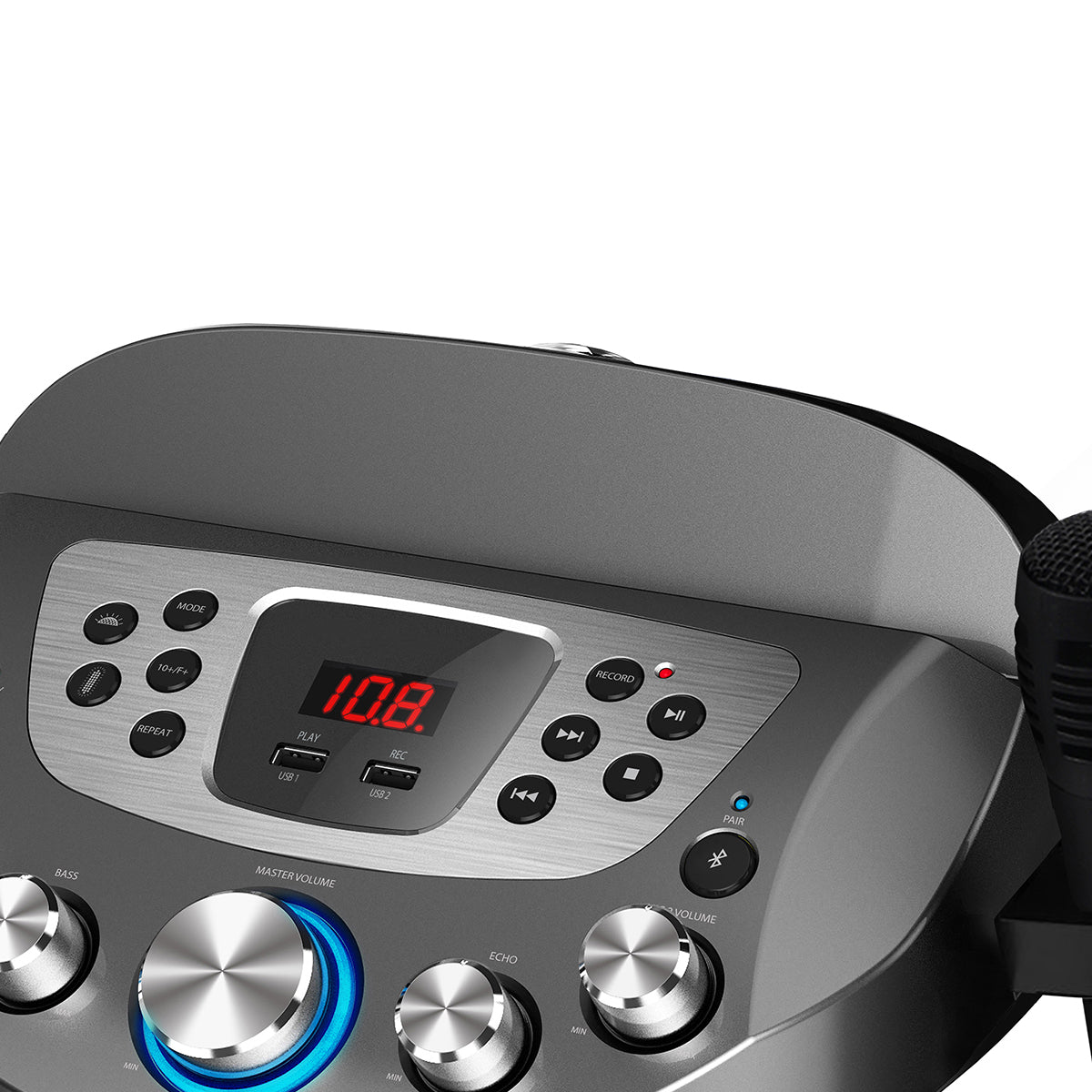 karaoke gear Starion Ks829-b Bluetooth Karaoke Party Machine, Black