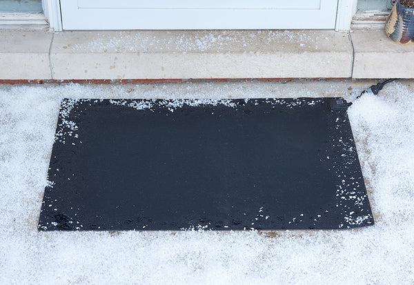 Heated Snow Melting Mat | Non-Slip Door Mat | Sharper Image
