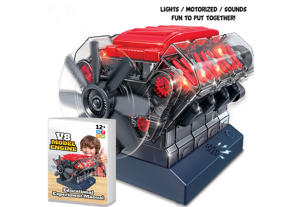 Realistic V8 Model Engine | Auto Mechanics Toy | Sharper Image