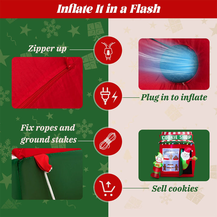 6-Ft. Inflatable Cookie Shop