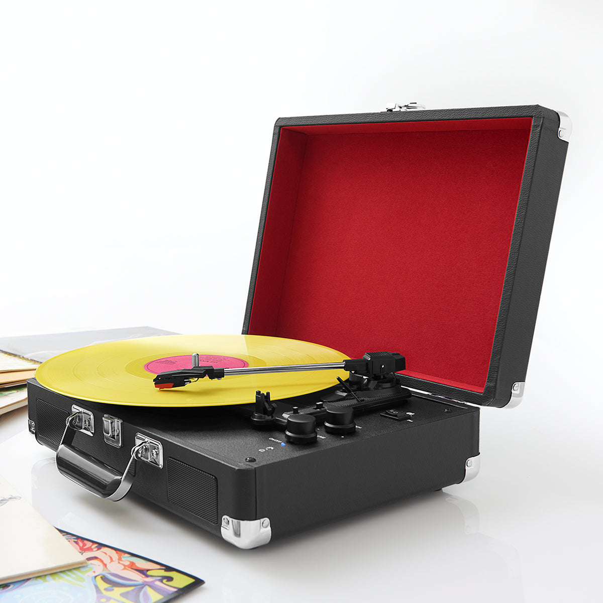 Bluetooth Record Player – Sharper Image1