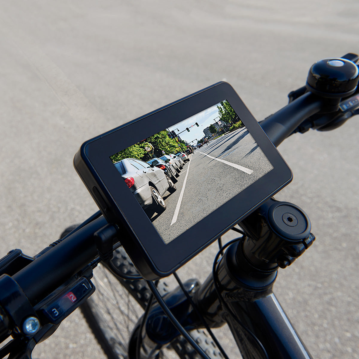 mountainbike camera Rearview Bicycle Camera by Sharper Image - 4.3" Color Screen - HD Video Camera