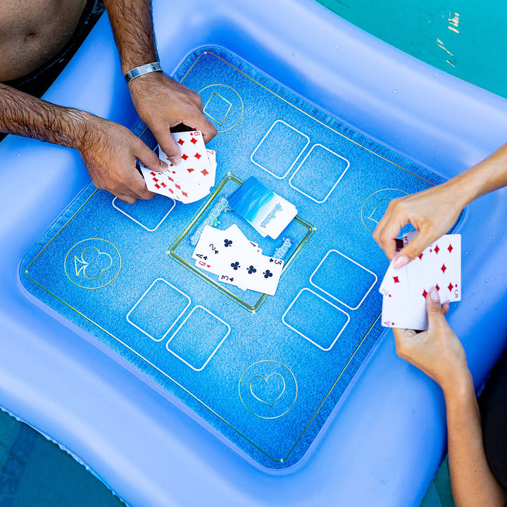 Inflatable Floating Game Table and Waterproof Cards