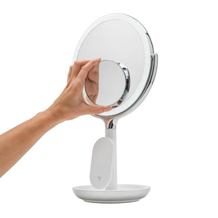 Spa Studio LED Vanity Mirror with Wireless Charging by Sharper Image