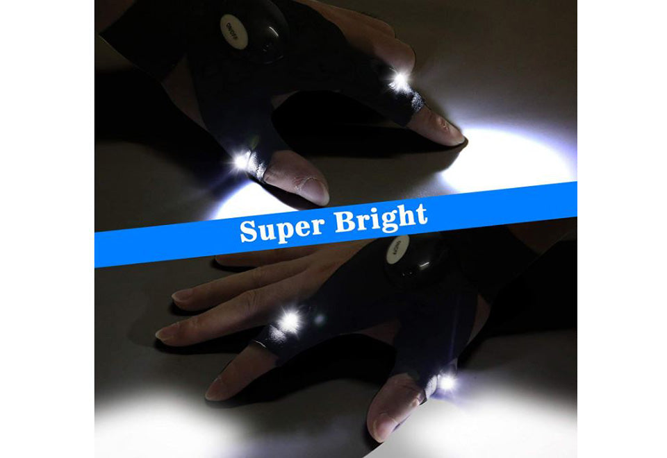 best rechargeable flashlight gloves LED Flashlight Gloves (Set of 2) – Sharper Image