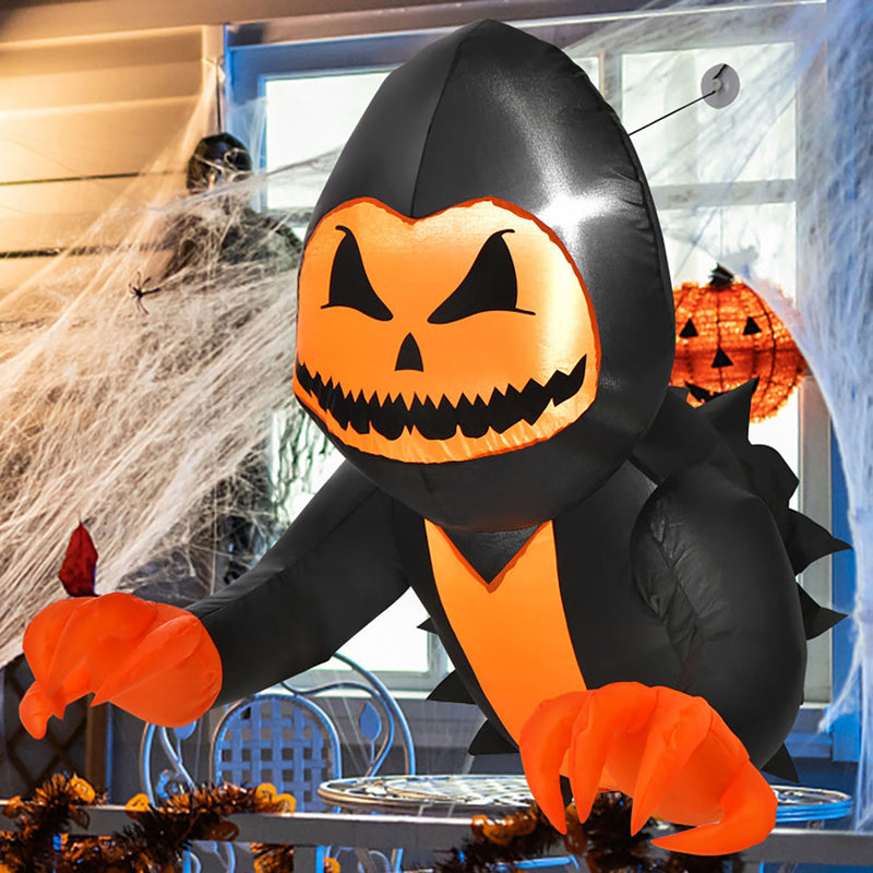 Flying Halloween Inflatable with Suction Cups - Pumpkin