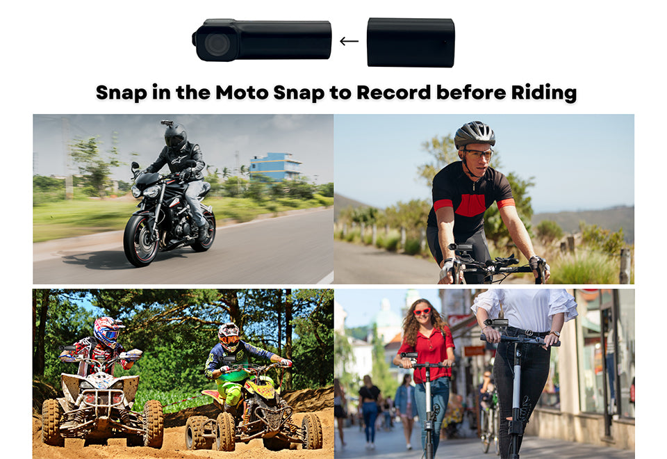 bike helmet dash cam Adesso GOMS32G myGEKOgear by Adesso Moto Snap 1080p Motorcycle Camera