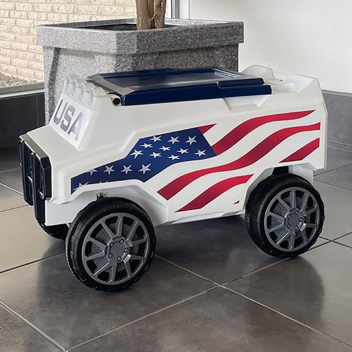 RC American Flag Rover Cooler