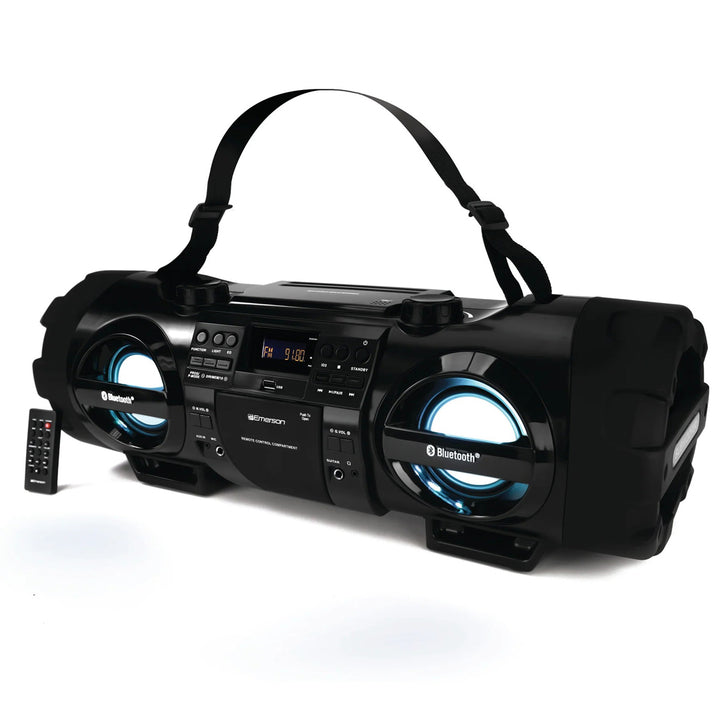 Dual Subwoofer Bluetooth Boombox