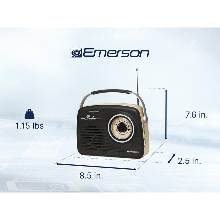 Retro AM/FM Radio with Bluetooth