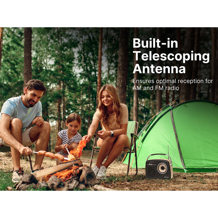 Retro AM/FM Radio with Bluetooth