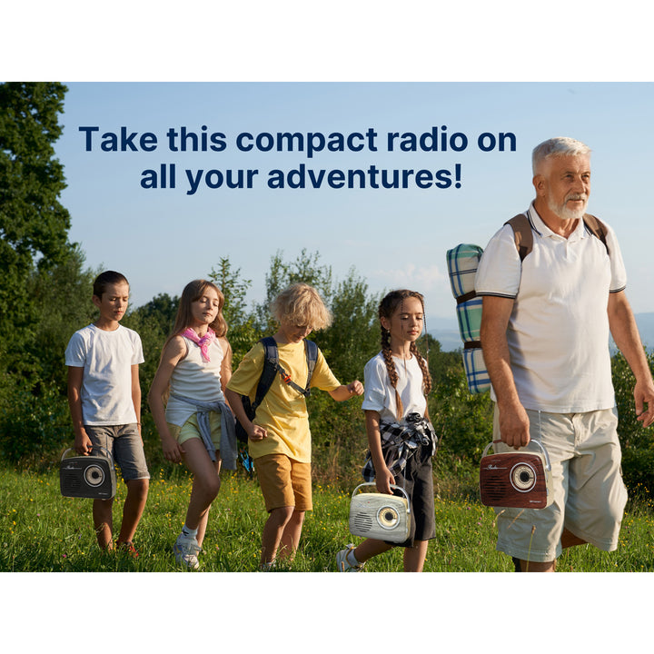 Retro AM/FM Radio with Bluetooth