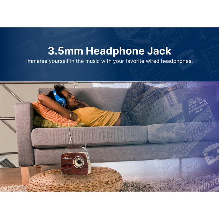 Retro AM/FM Radio with Bluetooth