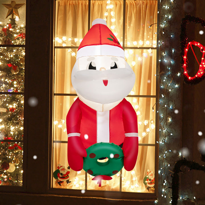 3-Ft. Inflatable Santa Claus with Suction Cups