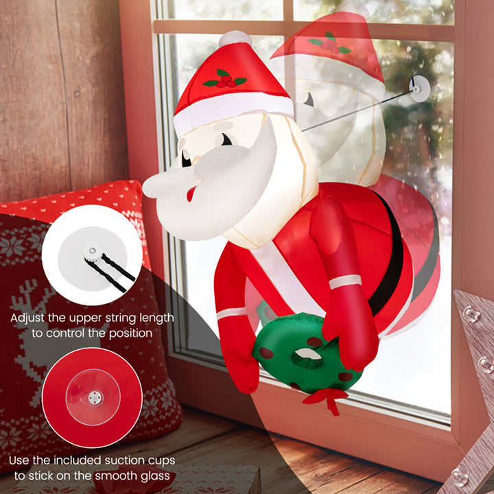 3-Ft. Inflatable Santa Claus with Suction Cups