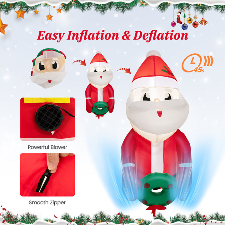 3-Ft. Inflatable Santa Claus with Suction Cups
