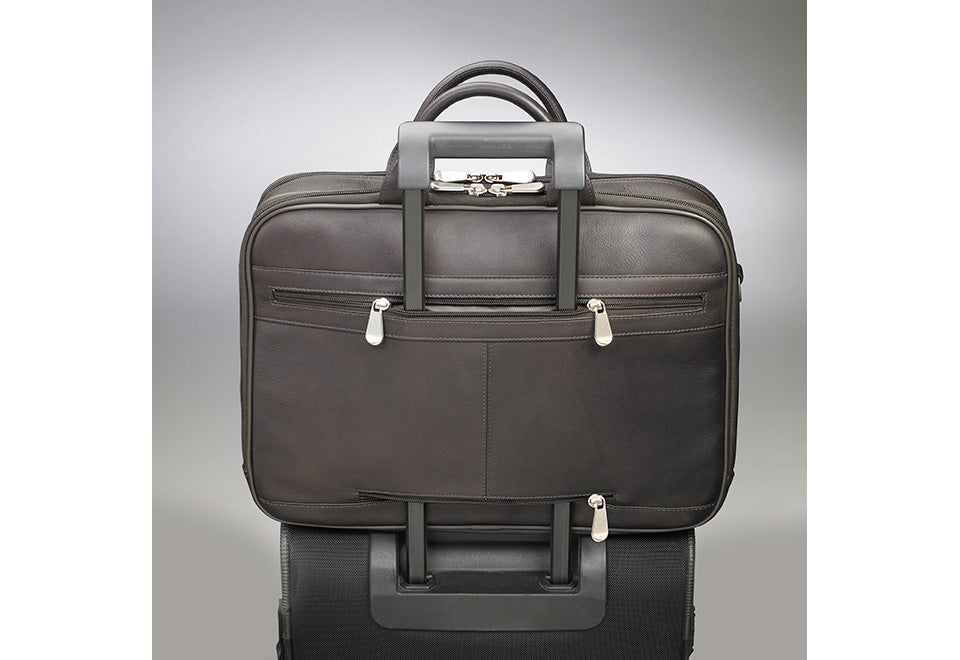 Buffalo Leather Briefcase – Sharper Image