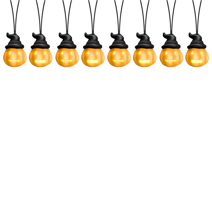8' Animated Pumpkin String Lights