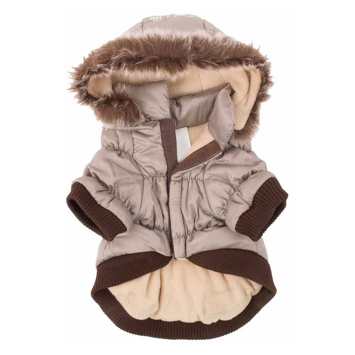 Insulated Dog Coat Parka with Removable Hood