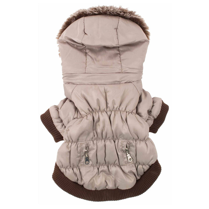 Insulated Dog Coat Parka with Removable Hood