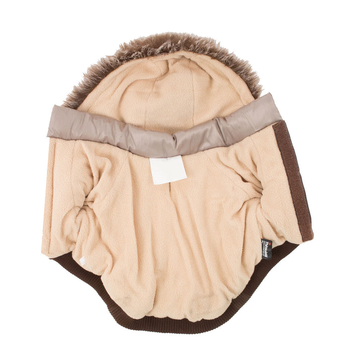 Insulated Dog Coat Parka with Removable Hood