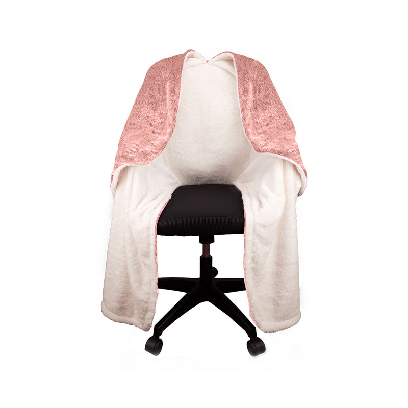 Office Chair Blanket - Fleece - Raspberry