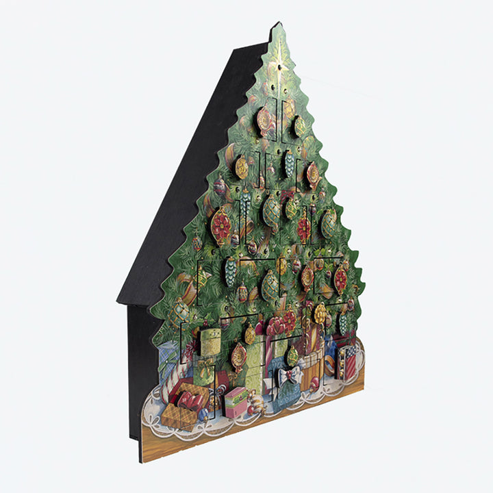 Musical Advent Tree Calendar with Lights