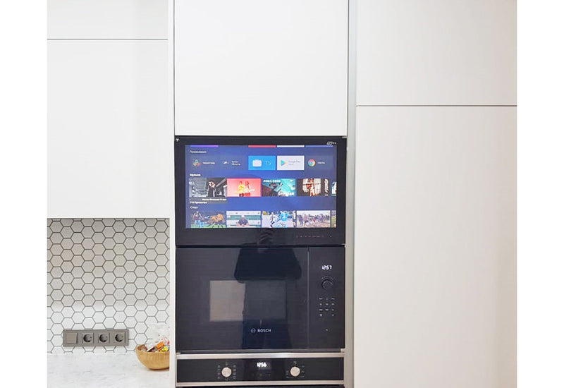 23.8'' HD Kitchen Cabinet Door Display - White