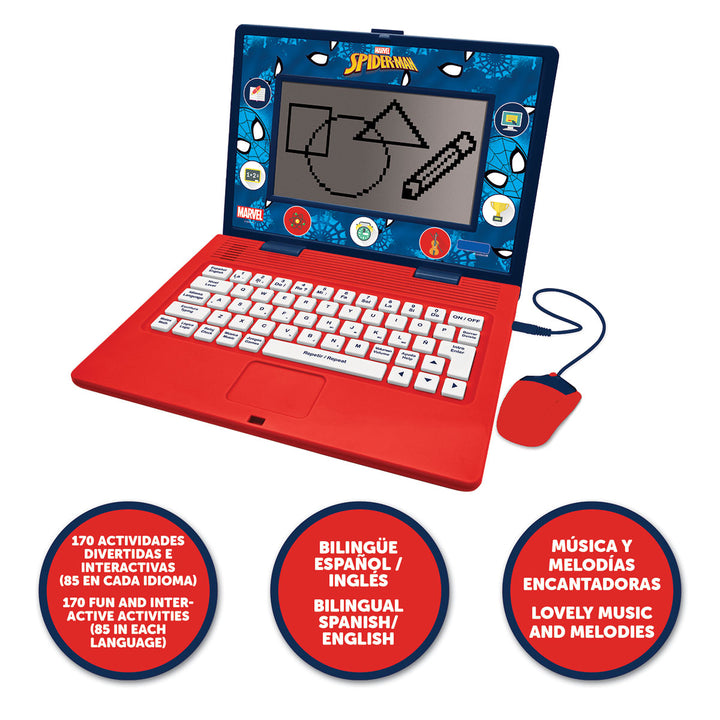 Spider-Man Bilingual Talking Educational Laptop