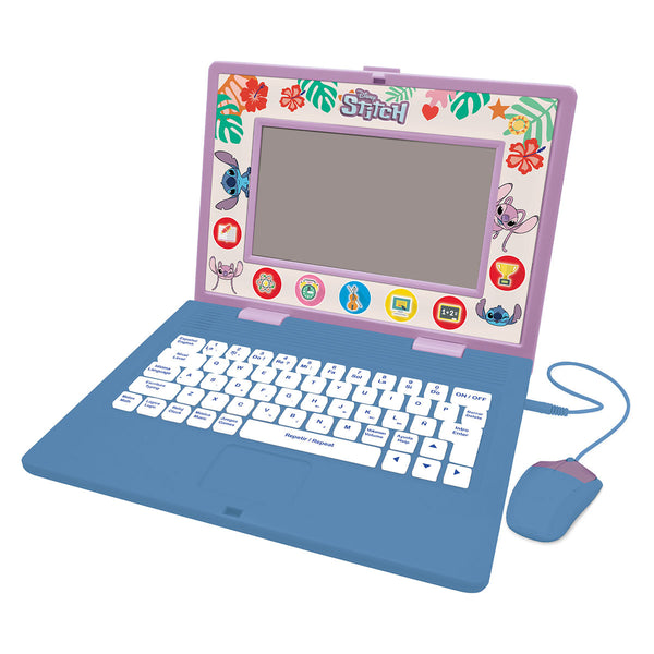 Disney Stitch Bilingual Talking Educational Laptop