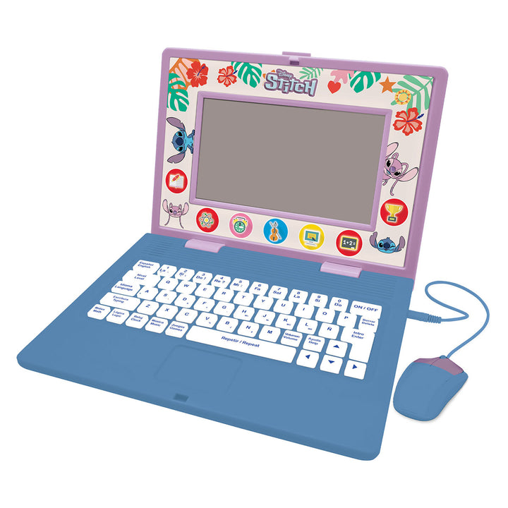 Disney Stitch Bilingual Talking Educational Laptop