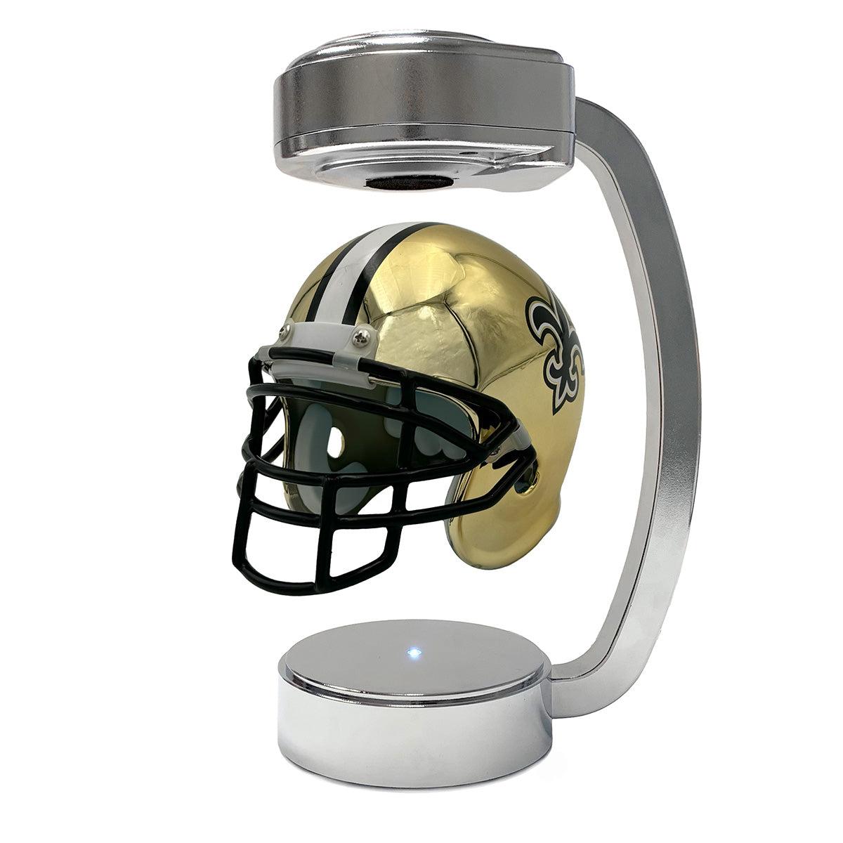 floating mini football helmet Kansas City Chiefs Modeled after the gear worn on the field NFL Mini Chrome Hover Helmet