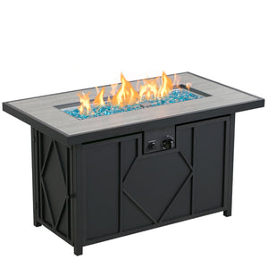60,000 BTU Rectangular Propane Fire Pit