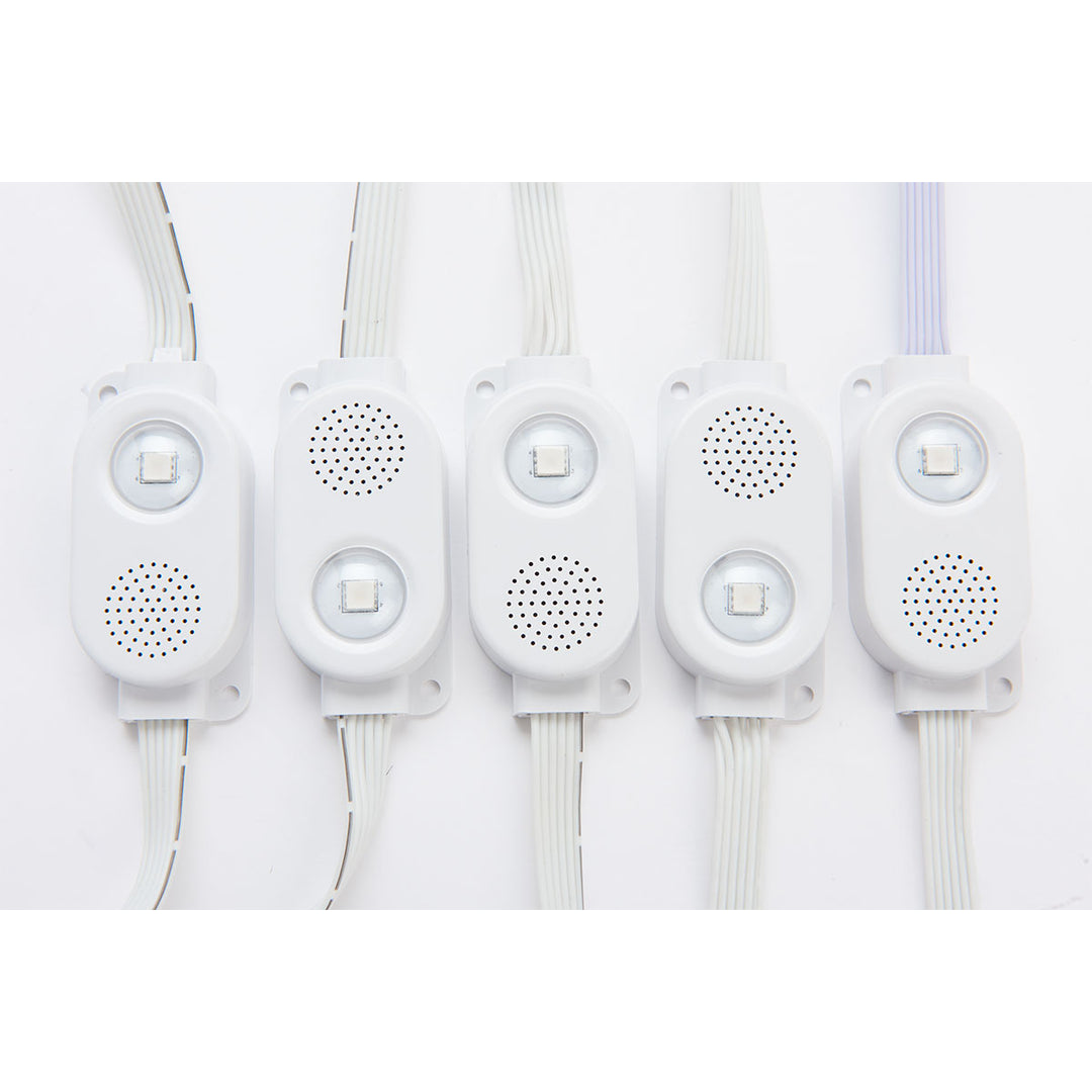 Smart LED String Lights with Speakers – Sharper Image