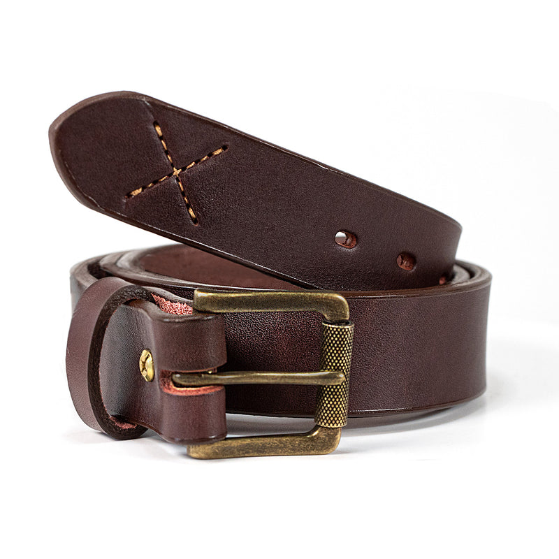 Leather Heavy Duty Belt - 34'' -Chestnut
