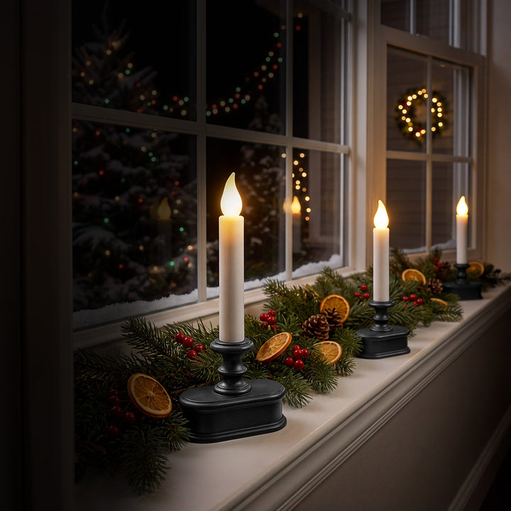 Wireless Sensor LED Window Candles (Set of 6)