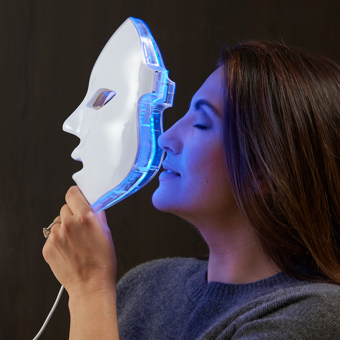 LED Light Therapy Mask | Red Light Skin Rejuvenation | Sharper Image
