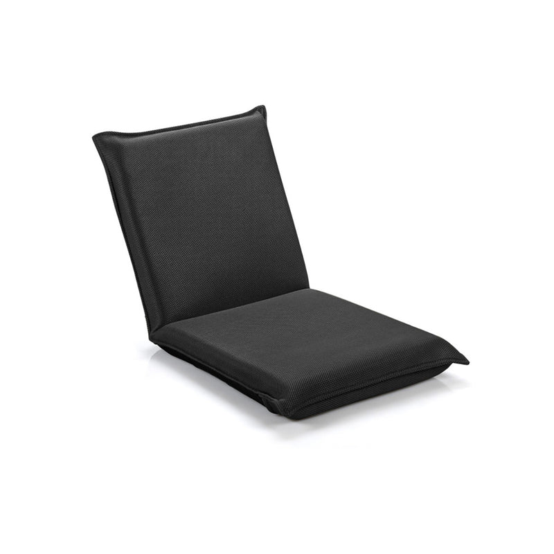 Adjustable 6-Position Folding Floor Chair - Gray