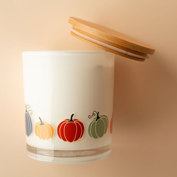 Fall Printed Candle - Pumpkin Wrap