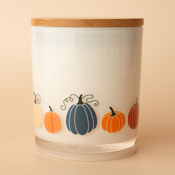 Fall Printed Candle - Pumpkin Wrap